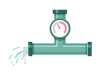 185547993-escurridor-de-tubería-de-metal-roto-con-fuga-de-agua-ilustración-de-vector-de-tuberías-industriales